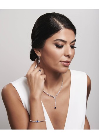 Luxelle 14K Solid Gold Adorned with Premium Stone