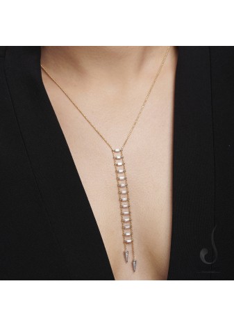 Serisca 14K Solid Gold Adorned with Premium Stone