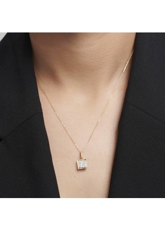 Eloria 14K Solid Gold with Natural Diamond RD: 0.41 CT, E-F, VS-SI