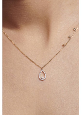 Vesmina 14K Solid Gold with Natural Diamond RD: 0.27 CT, E-F, VS-SI