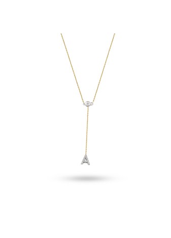 Olivara 14K Solid Gold with Natural Diamond RD: 0.09 CT, E-F, SI