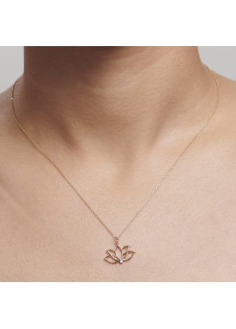 Seraphia 14K Solid Gold with Natural Diamond RD: 0.01 CT, E-F, SI