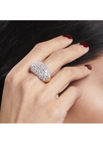 Luxia 14K Solid Gold Adorned with Premium Stone