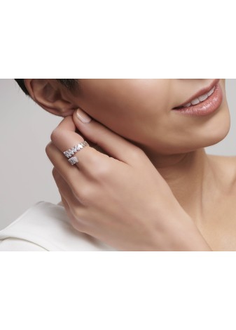 Forsinia 14K Solid Gold Adorned with Premium Stone