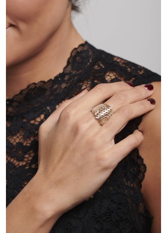 Derobie 14K Solid Gold with Natural Diamond (BG: 0.57 CT, E-F, SI)
