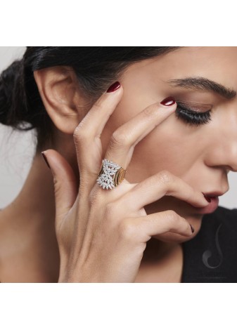 Velora 14K Solid Gold Adorned with Premium Stone