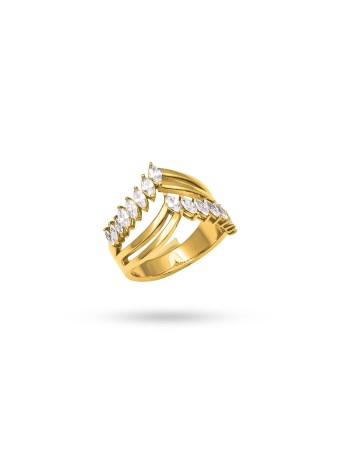 Aurisia 14K Solid Gold Adorned with Premium Stone