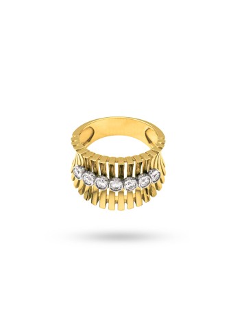 Vellora 14K Solid Gold with Natural Diamond (RD: 0.50 CT, F-G, SI)
