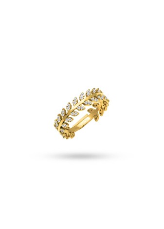 Veldora 14K Solid Gold with Natural Diamond (RD: 0.36 CT, E-F, SI)
