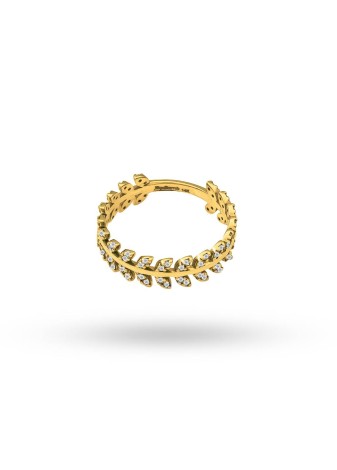 Veldora 14K Solid Gold with Natural Diamond (RD: 0.36 CT, E-F, SI)