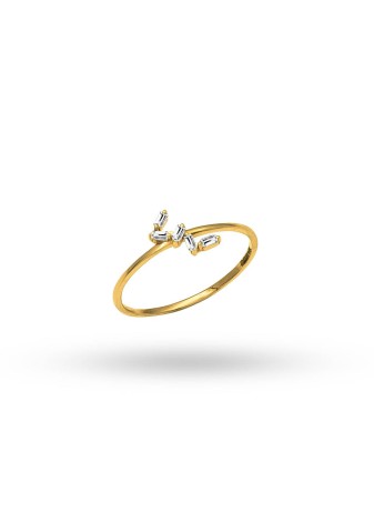 Felenza 14K Solid Gold with Natural Diamond (BG: 0.06 CT, F-G, VS-SI)