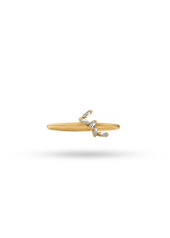 Felenza 14K Solid Gold with Natural Diamond (BG: 0.06 CT, F-G, VS-SI)