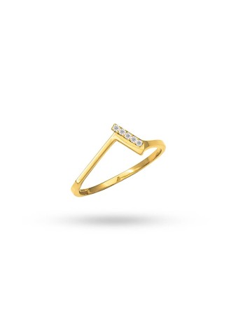 Solena 14K Solid Gold with Natural Diamond (RD: 0.05 CT, F-G, VS-SI)