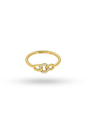 Lurinna 14K Solid Gold with Natural Diamond (RD: 0.06 CT, F-G, SI)