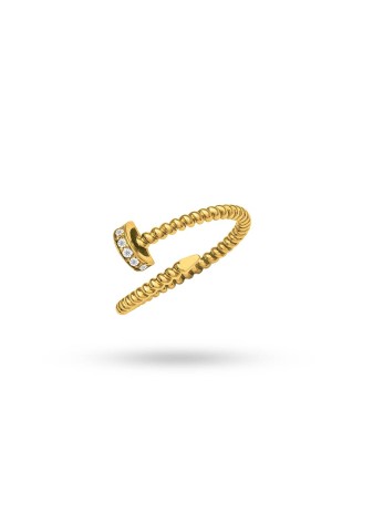 Jheris 14K Solid Gold with Natural Diamond (RD: 0.07 CT, F-G, VS-SI)