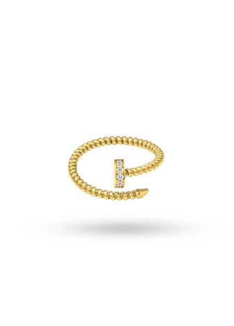 Jheris 14K Solid Gold with Natural Diamond (RD: 0.07 CT, F-G, VS-SI)