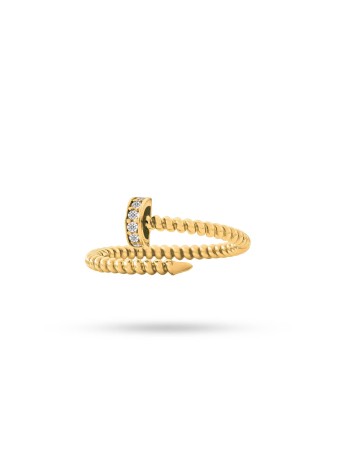 Jheris 14K Solid Gold with Natural Diamond (RD: 0.07 CT, F-G, VS-SI)