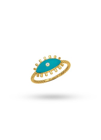 Zorena 14K Solid Gold with Natural Diamond (RD: 0.01 CT, E-F, SI)