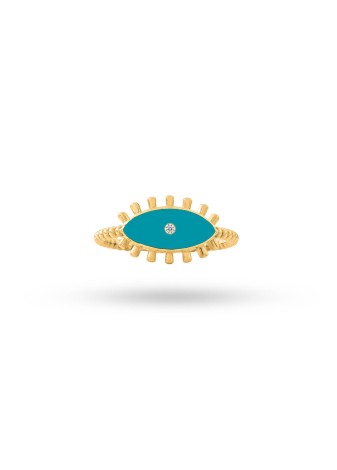 Zorena 14K Solid Gold with Natural Diamond (RD: 0.01 CT, E-F, SI)
