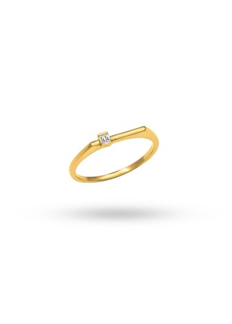 Varysia 14K Solid Gold with Natural Diamond (BG: 0.04 CT, E-F, SI)