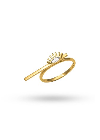 Darienne 14K Solid Gold with Natural Diamond (MQ: 0.09 CT, H-I, SI)