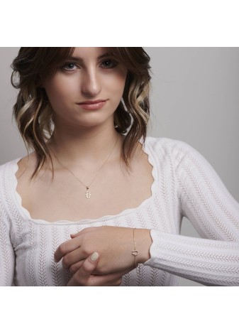 Jaxira 14K Solid Gold Elegance with a Brilliant Premium Detail