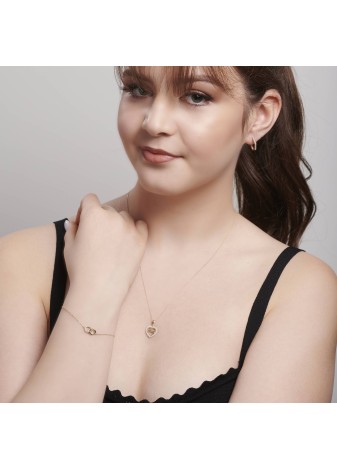 Zephria 14K Solid Gold Elegance with a Brilliant Premium Detail