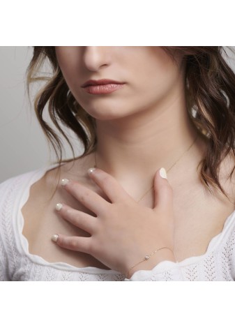 Jylora Exquisite 14K Solid Gold Featuring a Radiant Premium Accent