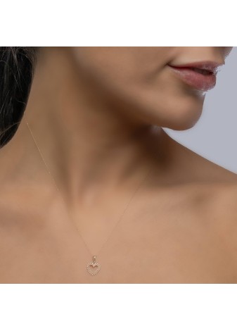 Kelsian 14K Solid Gold Elegance with a Brilliant Premium Detail