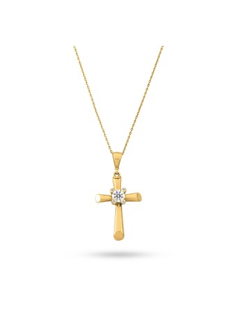 Xandor Exquisite 14K Solid Gold Featuring a Radiant Premium Accent