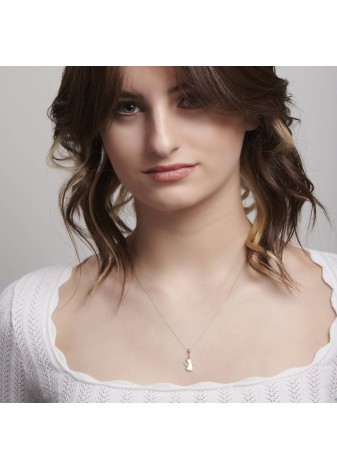 Zairon 14K Solid Gold Masterpiece with a Captivating Premium Accent