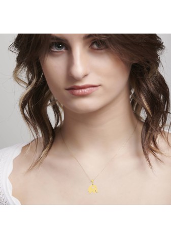 Veyla Exquisite 14K Solid Gold Featuring a Radiant Premium Accent
