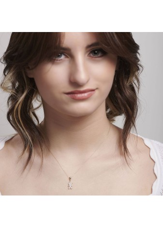 Aelith Exquisite 14K Solid Gold Featuring a Radiant Premium Accent