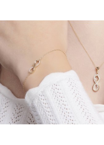 Zeylian Set Timeless 14K Solid Gold, Embellished with a Premium Spark