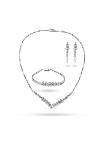 Luriana Set 14K Solid Gold Adorned with Premium Stone