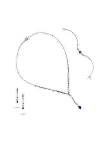 Luxelle Set 14K Solid Gold Adorned with Premium Stone